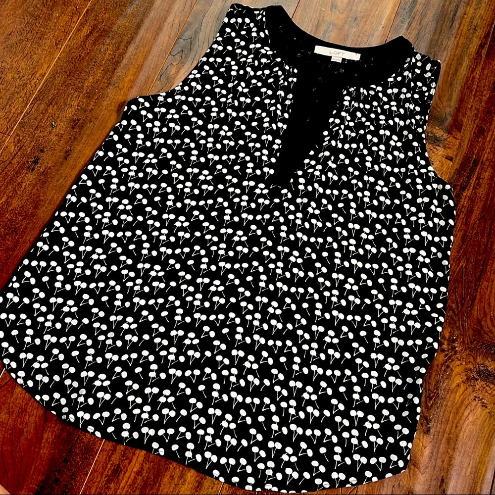 LOFT Womens Split neck tank